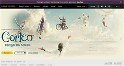 Desktop Screenshot of cirquedusoleil.com